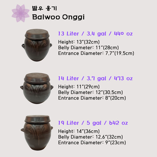 Onggi - 13 Liter, 14 Liter, 19 Liter
