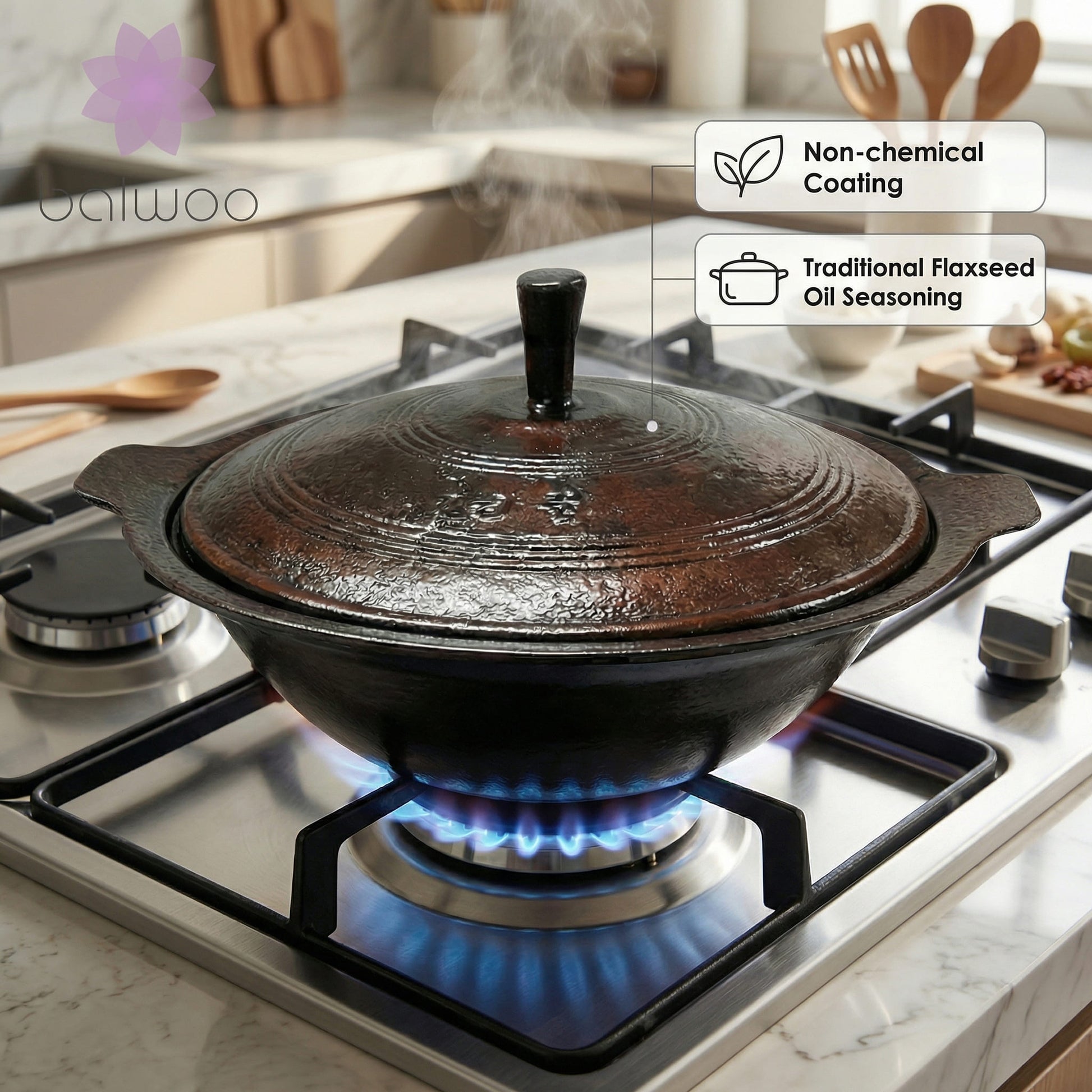 Gamasot (Small, New Design) - Flaxseed Oil Seasoning