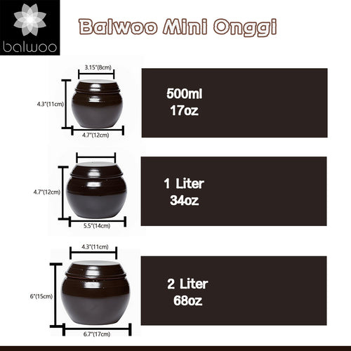 Mini Onggi - 500ml / 1 Liter / 2 Liter