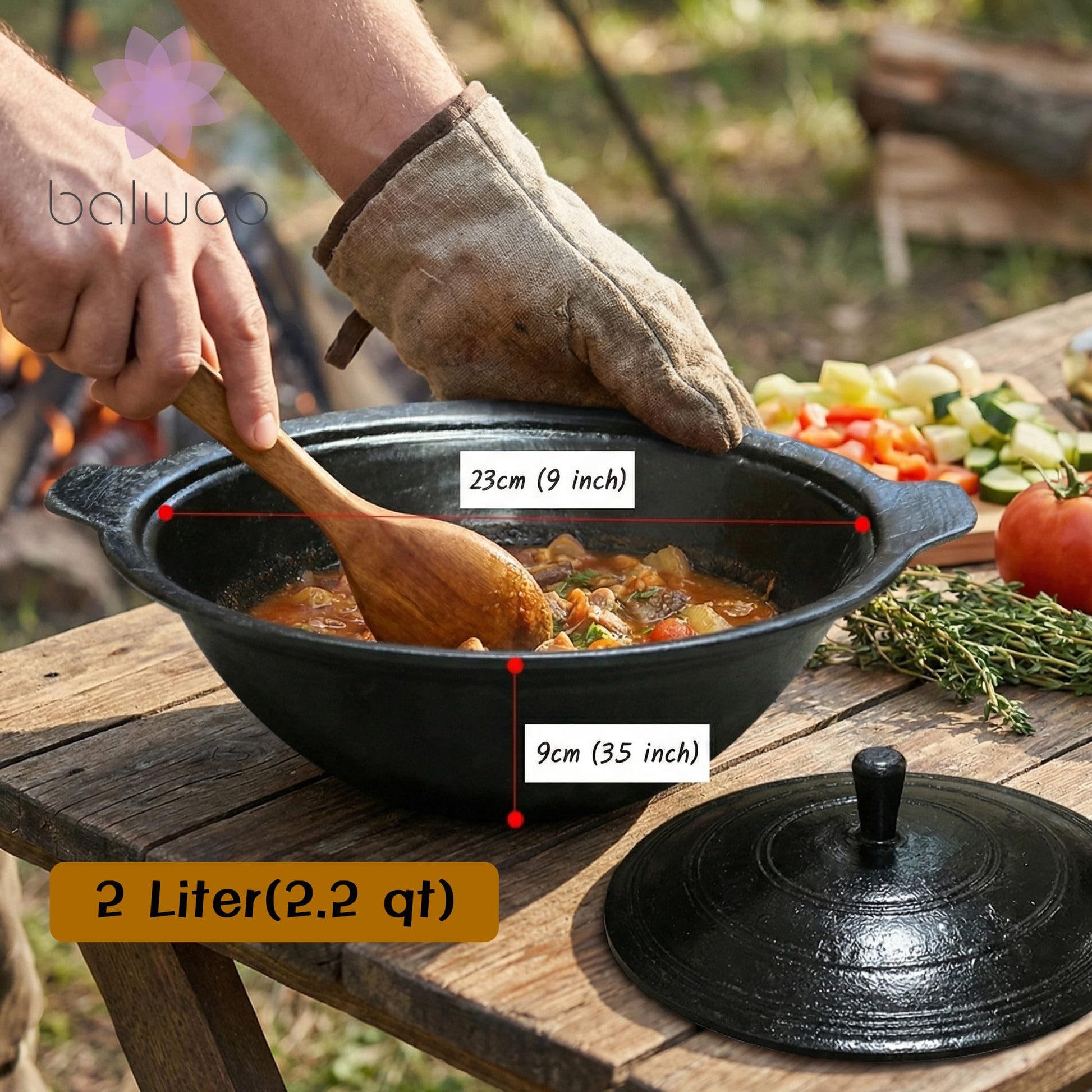 Cast Iron Pot - Flaxseed Oil Seasoning